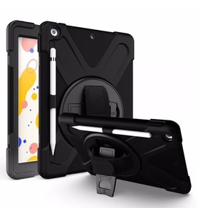 Apple iPad Air 3 10.5 Kılıf Defender Askılı Zırhlı Tank Case A2152 A2123 A2153 A (Siyah)