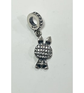Fubena Yerli Üretim  Taşlı Parıltılı Tavşan Sallantılı Charm