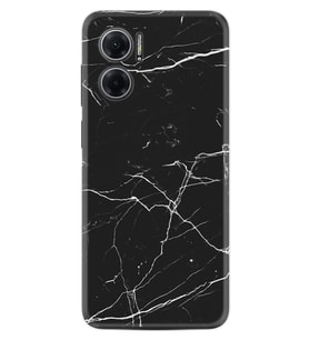 Xiaomi Redmi Note 11E Kılıf Resimli Desenli Baskılı Silikon Siyah Mermer 1299