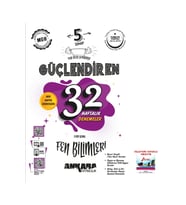 Ankara Yayıncılık 2025-2026 5. Sınıf Fen Bilimleri Her Hafta Çözeceğin Güçlendiren 32 Haftalık Kazanım Denemeleri (Çok Renkli)