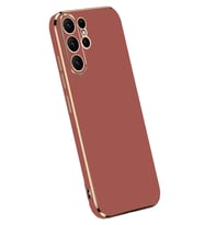 Newface Samsung Galaxy S24 Ultra Kılıf Volet Silikon - Kırmızı