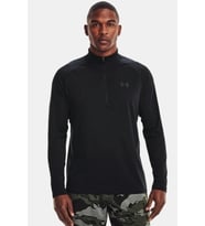 Under Armour UA Tech 2.0 1/2 Zip Erkek Uzun Kollu Tişört (Siyah)