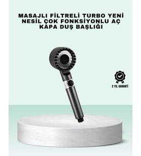 Aç Kapa Tuşlu Filtreli Duş Başlığı Yeni Nesil Tasarım - Lisinya