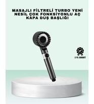 Aç Kapa Tuşlu Filtreli Duş Başlığı Yeni Nesil Tasarım - Lisinya