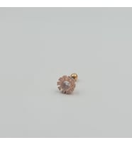 Cerrahi Çelik Rose Taşlı Küpe Tragus Helix Kıkırdak Piercing