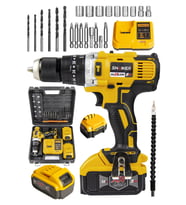 21v 13 Mm Metal Mandren Darbeli Vidalama Matkap 27 Parça Set