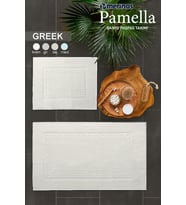 Merinos Pamella 2 Li Banyo Paspas Takımı Greek Krem