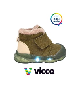 Vicco VİCCO MİND KÜRKLÜ İLKADIM-BEBE BOT (Haki)