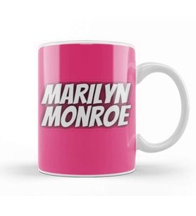 Marilyn Monroe Quotes Art Gift   Vintage Retro Style Kupa Bardak Porselen