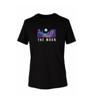 Trender 26Y595000008 Siyah Erkek T-Shirt The Moon O Yaka Baskılı