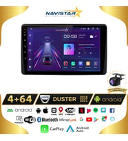 Dacia Duster 2018-2021 Model 4GB + 64GB Android 13 Kablosuz Carplay Navigasyon Multimedya Sistemi
