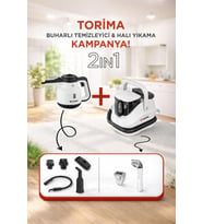 Torima Buharlı Temizleyici Halı Koltuk Yıkama Cam Mutfak Temizleme Buhar Makinesi JJB747II+CB902A