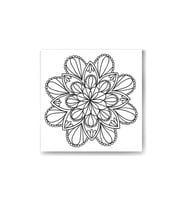 DBSanatevi Mandala Çiçek Tablo 35 X 35 Cm