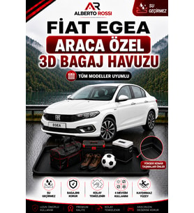 Fiat Egea HB 2016 - 2026 Araca Özel 3D Bagaj Havuzu