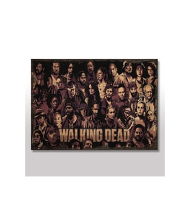 25cmX35cm Ahşap Tablo The Walking Dead Film Oyuncuları
