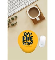 Keep Life Simple Yazılı Bilek Destekli Mouse Pad