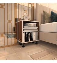 Kenzlife komodin tereşkova cvz 47*39*19 mutfak banyo ofis dolabı komidin siyah ayaklı (m)