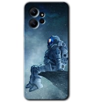 Redmi Note 12 4G Kılıf HD Desen Baskılı Kılıf - Astronot Yalnızlığı