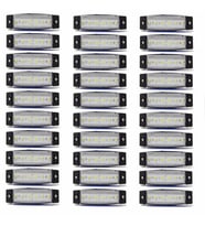 30 Adet Yan İşaret Lambası 6 Ledli Beyaz 24 Volt