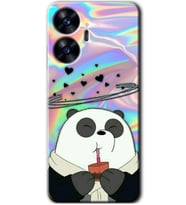 Realme C55 Kılıf HD Desen Baskılı Kılıf - Milkshake Panda