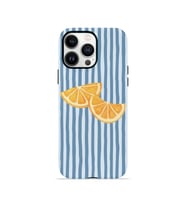 iPhone 13 Pro Max Vorian Çift Katmanlı Kılıf Blue Orange Slices