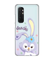 Xiaomi Mi Note 10 LITE Uyumlu Sevimli Tavşan Tasarımlı Şeffaf Telefon Kılıfı