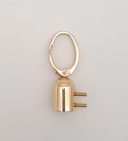 Angel Çanta Aksesuar 14 mm Light Gold Renk Oval Halkalı Kancalı Kovan 1 Adet