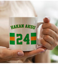 BK Gift Kişiye Özel İsimli Taraftar Beyaz Kupa Bardak-8, Arkadaşa Hediye, Doğum Günü Hediyesi