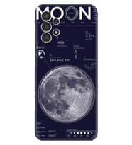 Samsung Galaxy M14 Kılıf Resimli Desenli Baskılı Silikon Moon info 1424