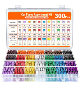 Araç Sigorta Seti 300 Parça 3 Boy Micro/Mini/Standart Boy Düzenleyici Kutusunda