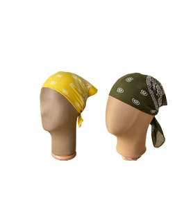 %100 Pamuklu Klasik Desen Unisex 2li Bandana Seti Renkli Bandana Etnik Desenli A Kalite Bandana