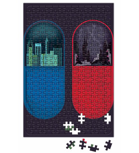 The Matrix Kırmızı Mavi Hap Puzzle 240 Parça Yapboz