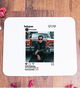 Kişiye Özel İnstagram Tasarım Fotoğraflı Mouse Pad