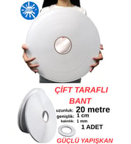 1 Adet 20 Metre Uzunluğunda 1,sınıf Kaliteli Çift Taraflı Bant Ofis Salon Çerçeve Kırtasiye Bantlama