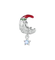 Noel Baba Ay Dede Yeniyıl Charm  925 Ayar Gümüş