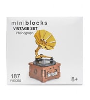 Ctoys Mini Block Vintage Set Phonograph SKB8230