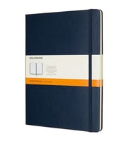 Moleskine Sert Kapak Defter Safir Mavi (Çizgili - 19x25)