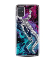 Samsung a71 A72 A73 A7 A9 2018 C7 C9 Kılıf Desenli Silikon Astronot Signs 1753