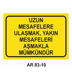 İŞ GÜVENLİĞİ UYARI LEVHASI 1 ADET PVC 21 X 29CM