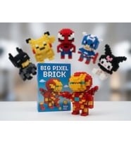 Lego Big Pixel Bricks 3D Demir Adam Büyük Boy Yapım Seti Dekoratif Koleksiyon Figürü