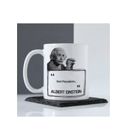 Porselen - Einstein Esprili Kupa Bardak Komik Söz- Makinede Yıkanabilir