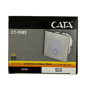 Cata CT-5183 1,5W 6400K (Beyaz Işık) Sensörlü Koridor Aydınlatması