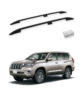 Turtle Toyota Land Cruiser Prado (J150) 2010-2023 Tavan Çıtası Crown Siyah