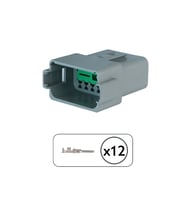DT04-12P Dişi Konnektör 12 Pin Kablosuz
