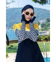 Tesettür Mayo - Zigzag Hardal