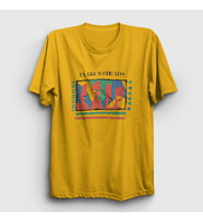 Presmono Unisex Sarı Vintage Talking Heads T-Shirt 493921tt (Sarı)
