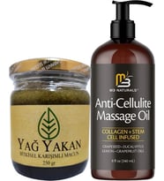 Anti-Cellulite Massage Oil 240 ml Masaj Yağı + Yağyakan Macunu 250 gr