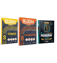 ARTIBİR YAYINLARI 8. Sınıf Bloom Türkçe + Matematik + Çetin Ceviz Omega 3 Paragraf Soru Bankası (3 K