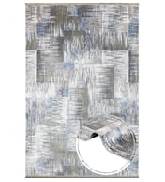 Makine Kaymaz Yıkanabilir Beyaz Geometrik Salon Halısı Mutfak Halısı Koridor Halısı Yolluk 9150A