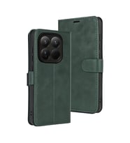 Xiaomi Mi 15t Trend S Plus Kapaklı Kılıf - Yeşil